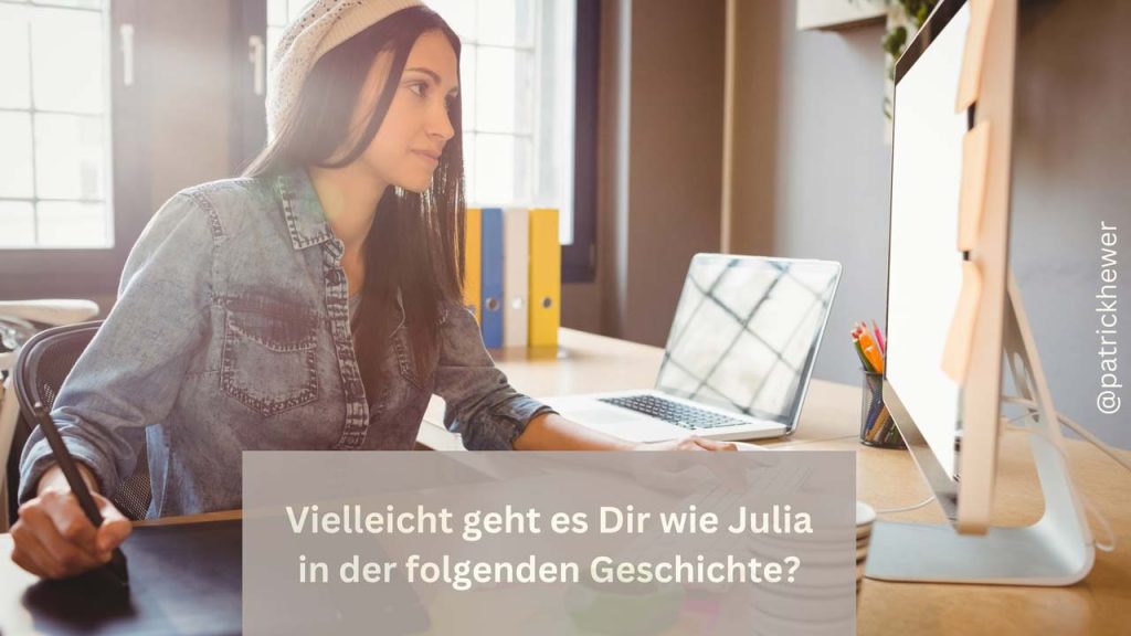 Julia beim arbeiten